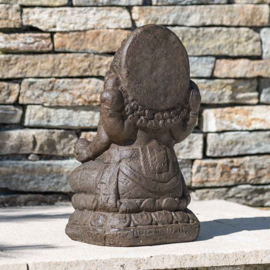 Antique brown ganesh statue 40 cm