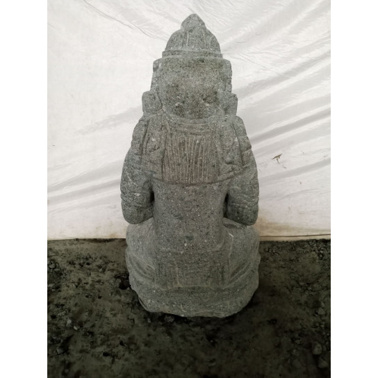 Balinese goddess dewi lava stone statue flower 50 cm