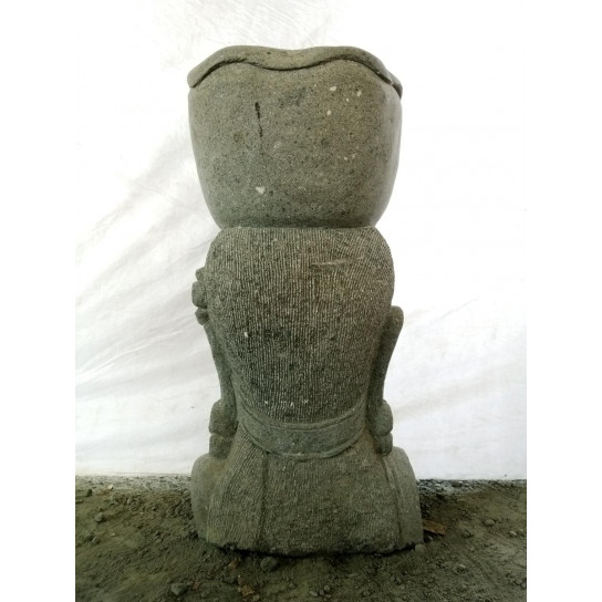 Balinese goddess volcanic rock garden jar statue 80 cm