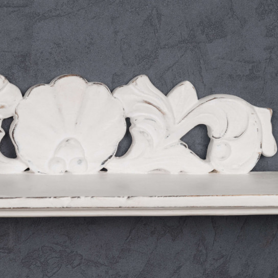 Baroque white shelf 50 cm