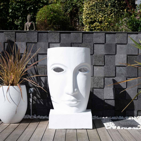 Design white large garden face