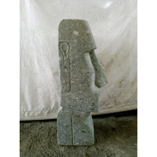 Easter island natural stone moai statue 60 cm