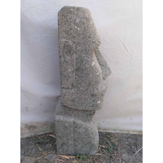 Easter island natural stone statue 60 cm