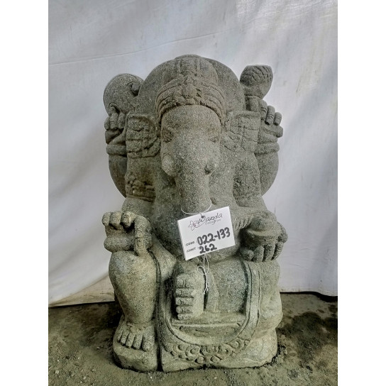 Ganesh volcanic rock garden statue 50 cm