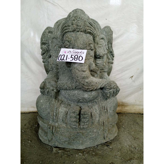 Ganesh volcanic rock garden statue 50cm