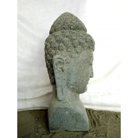 Garden statue bust of Buddha of natural stone 70 cm