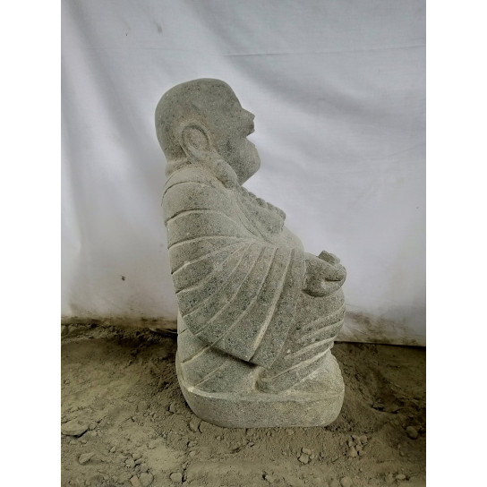 Happy buddha lava stone statue 60 cm