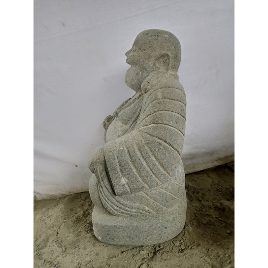 Happy buddha lava stone statue 60 cm