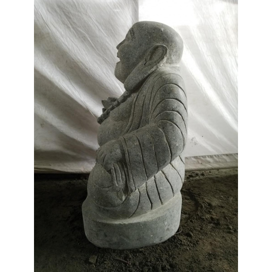 Happy buddha volcanic rock statue 60 cm