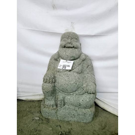 Happy buddha volcanic rock statue 60 cm