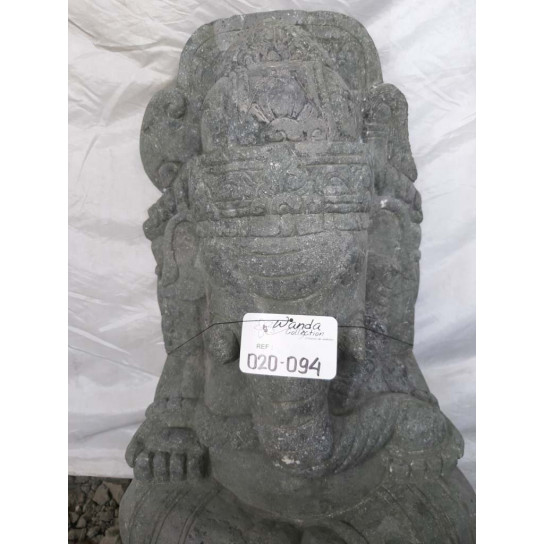 Hindu lava stone ganesh garden statue 80 cm
