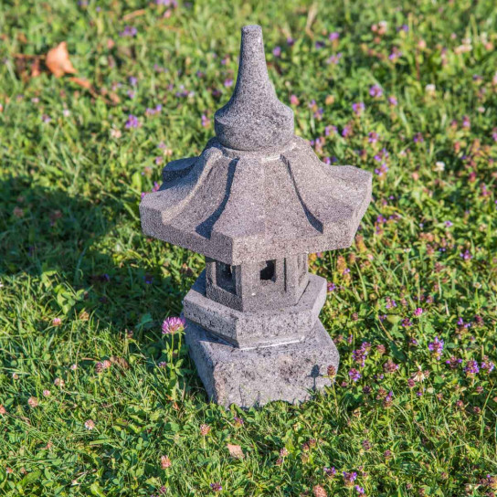 Japanese lava stone garden lamp 50 cm