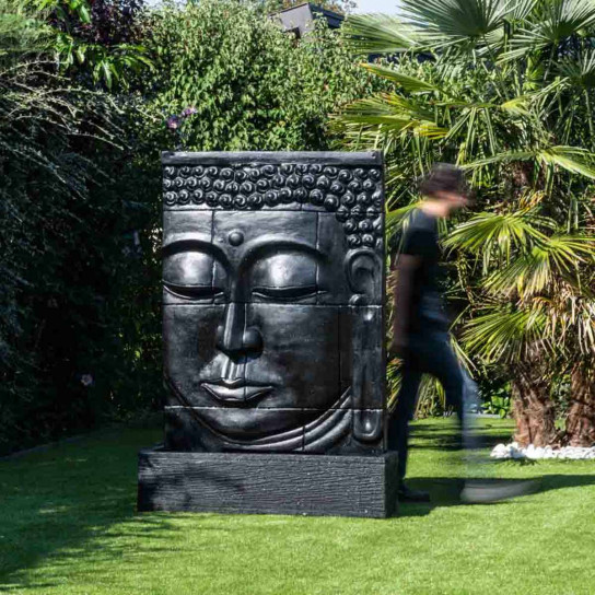 Large outdoor buddha face water wall water feature 180 cm