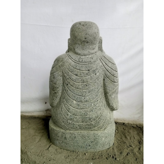 Laughing buddha lava stone statue 60 cm