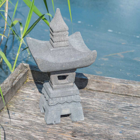 Lava stone japanese lantern 55 cm