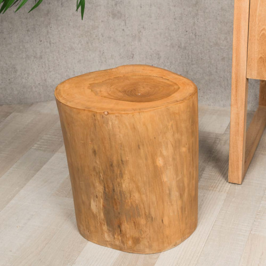 Lodge teak root wood stool