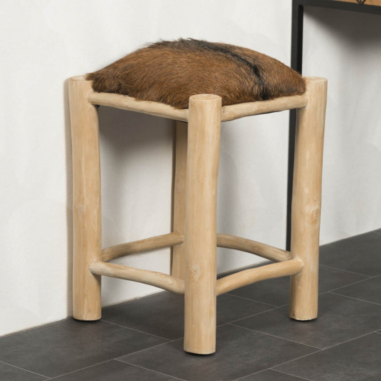 Lodge wood stool