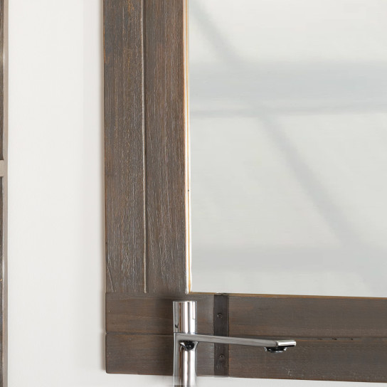 Loft grey bathroom mirror 60 x 80