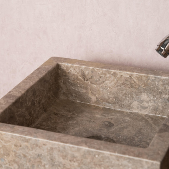 Milan grey marble countertop bathroom sink 30 cm