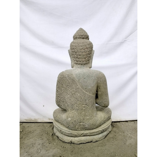 Natural stone Buddha statue in chakra position 80 cm