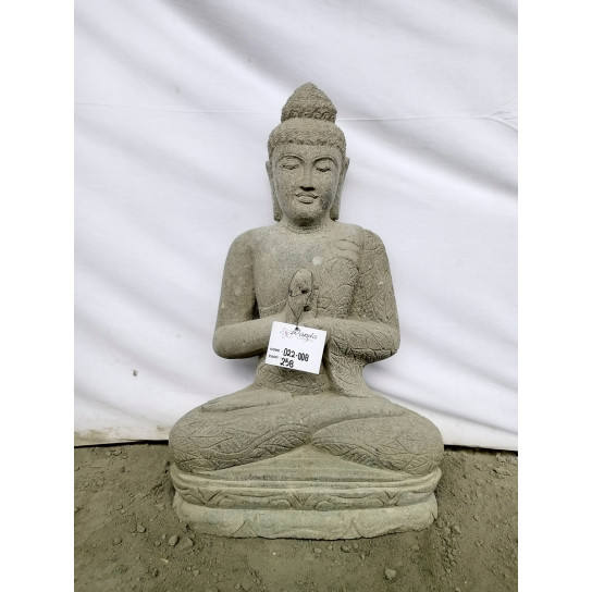 Natural stone Buddha statue in chakra position 80 cm