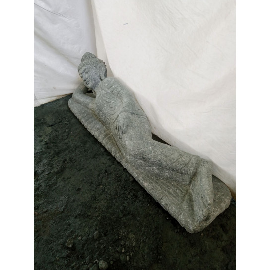 Natural stone reclining buddha garden statue 120 cm