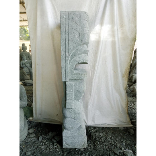 Oceanian tiki volcanic rock garden statue 150 cm