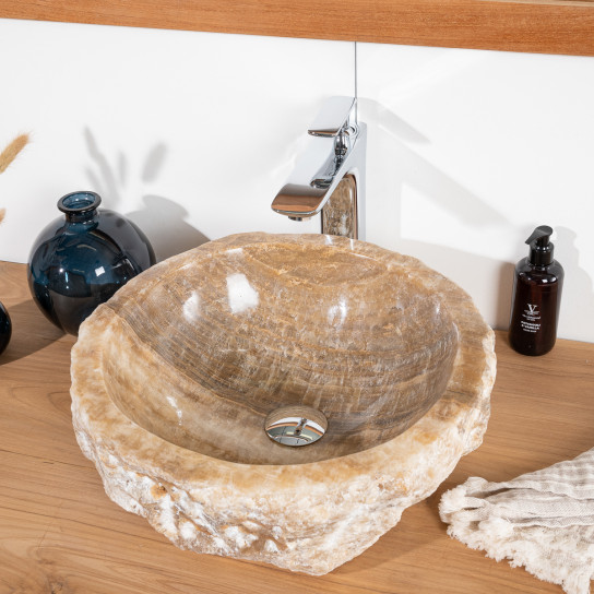 Onyx stone countertop bathroom sink 40 - 45 cm
