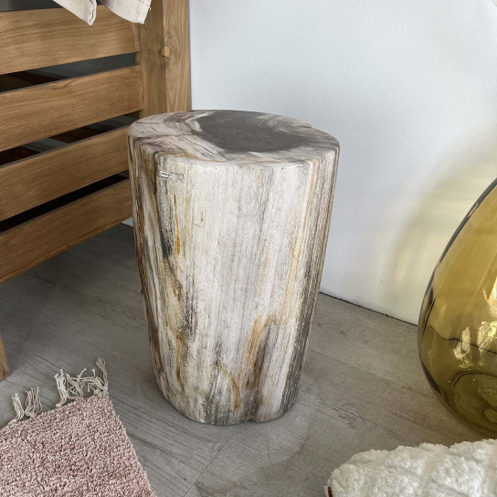 Petrified wood stool 40cm