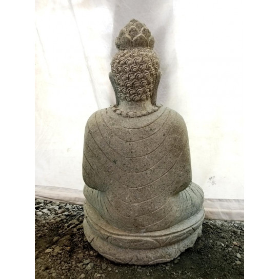 Seated stone buddha outdoor garden statue necklace 80 cm