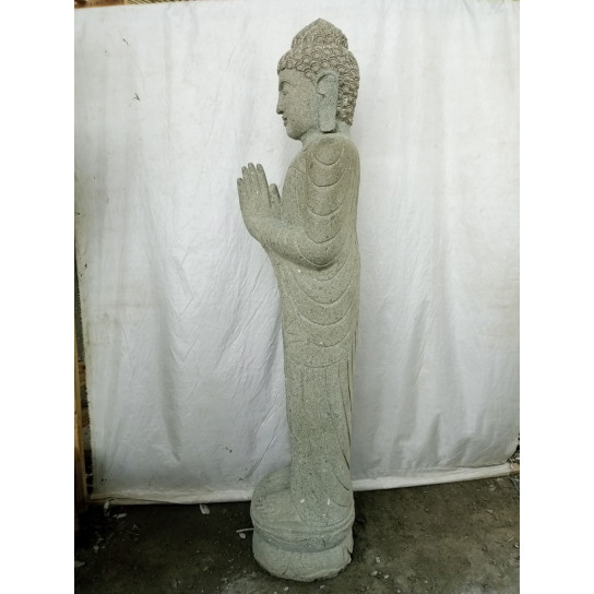 Stone standing buddha garden statue prayer 150 cm