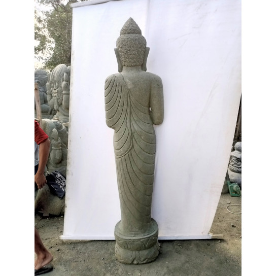 Stone statue of Buddha standing in chakra position 2 m