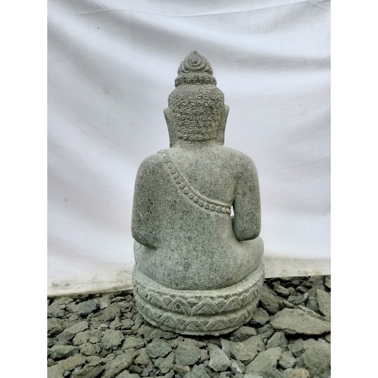 Sukothai buddha garden statue in volcanic stone 50 cm