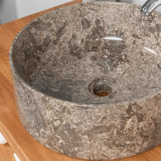 Ulysse grey marble countertop bathroom sink 40