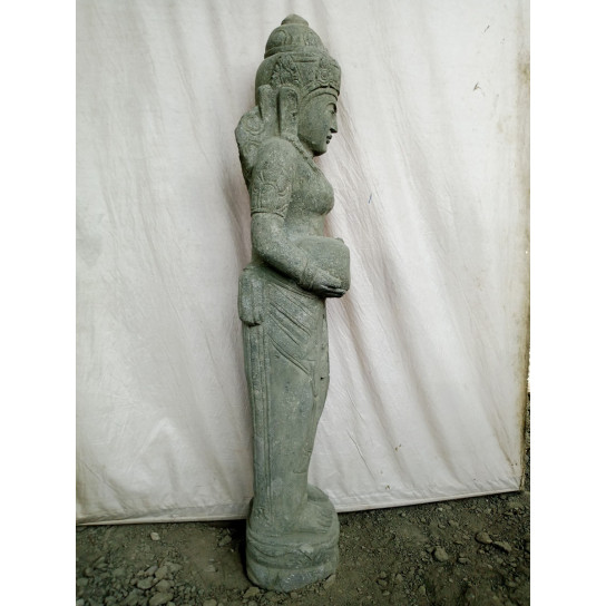 Water pouring goddess dewi natural stone statue 150 cm