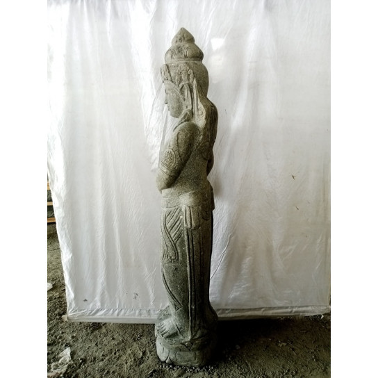 Water pouring goddess dewi natural stone statue 150 cm