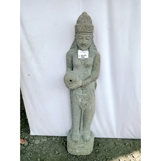 Water pouring goddess dewi outdoor stone statue 150 cm