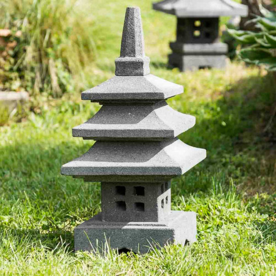 Zen decorative japanese lava stone lamp 50 cm