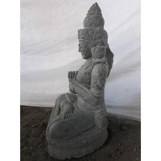 Zen goddess dewi garden statue chakra pose 80 cm