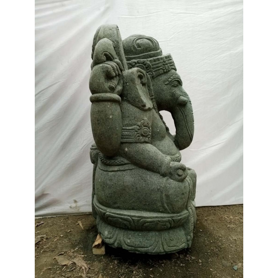 Zen hindu stone ganesh garden statue 1 m