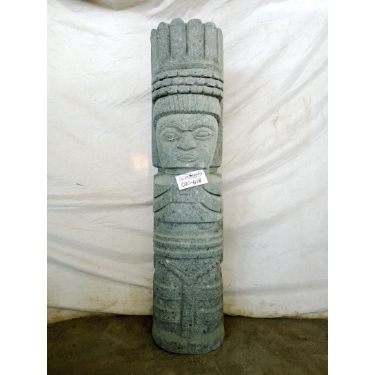 Zen oceanian tiki stone statue 100 cm