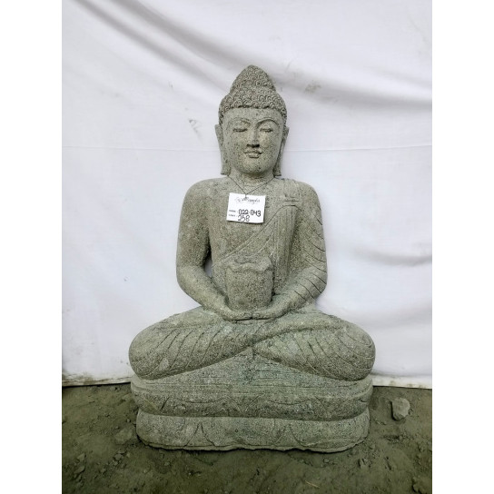 Zen seated buddha outdoor garden statue bowl 100 cm