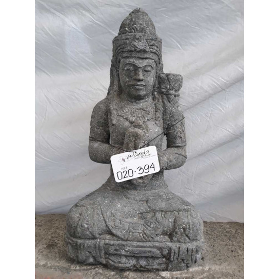 Zen seated goddess chakra stone garden statue 50 cm