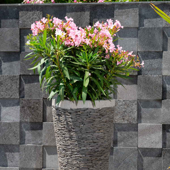Zen slate conical terrace garden planter 80 cm