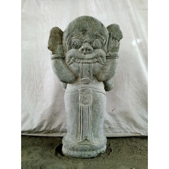 Zen standing ganesh stone garden sculpture 80 cm
