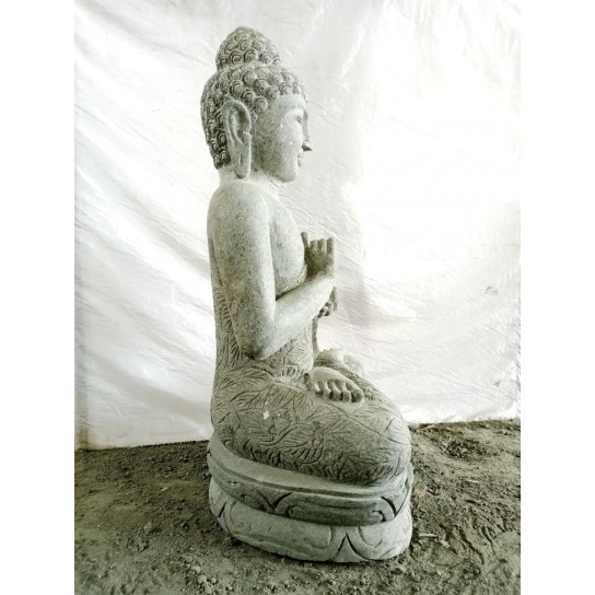 Zen stone buddha garden statue chakra 1 m