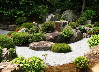 Japanese garden layout